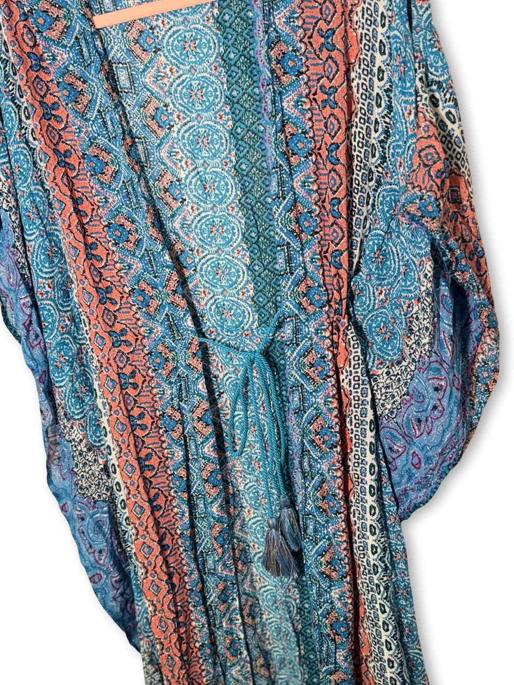 lovestitch floor length caftan Resortwear swimsuit beach pool cover up - Picture 7 of 12